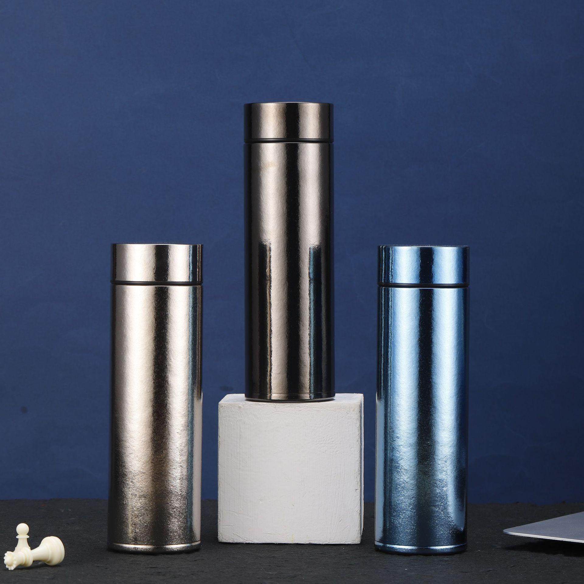 450ml Pure Titanium Thermos Cup,Double-layer,Antibacterial And Preservative,Gift,Portable And Lightweight,Business Water Bottle 450ml серый