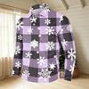 Men's Casual Long Sleeve T-Shirt with Neck and Christmas Print Holiday Tee