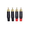 Par RCA SinLoon Macho RCA Mini Plug Estéreo para Conversão de Áudio RCA Banhado a Ouro Adequado para Mixagem e Alimentação Conjunto de 4 Plugues, Plugues, Plugues, Conectores,