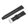 Watch Strap Fit for GT3 Smart Watch Water Proof Rubber Band Replacement Lychee Pattern 22mm Black