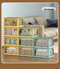Transparent Foldable Storage Box with Five-Sided Opening for Clothes, Quilts, and Toys