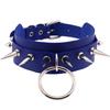 Black Spike Choker Goth  Punk Harajuku  Collar Belt Necklace Pu Leather Chocker  Cosplay Club Party  Festival Jewelry