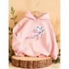 Nuova Felpa con Cappuccio per Bambini con Stampa Fiori di Ciliegio, Calda e Comoda per Autunno e Inverno, Abbigliamento Sportivo Casual per Adolescenti