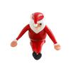 Yousheng Santa Claus Yoga Glass Ornament Desktop Art Figurine Healthy Humorous Holiday Decor Glass Art Ornament
