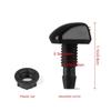 Car Dual Hole Windshield Washer Nozzle Wiper Water Spray Nozzle for Most Car Models Car Windshield Wiper Cleaning Nozzle