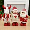 1pc Big Size Retractable Santa Claus Snowman Elk Xmas Figurines Christmas Decoration Gift Xmas Tree Ornament