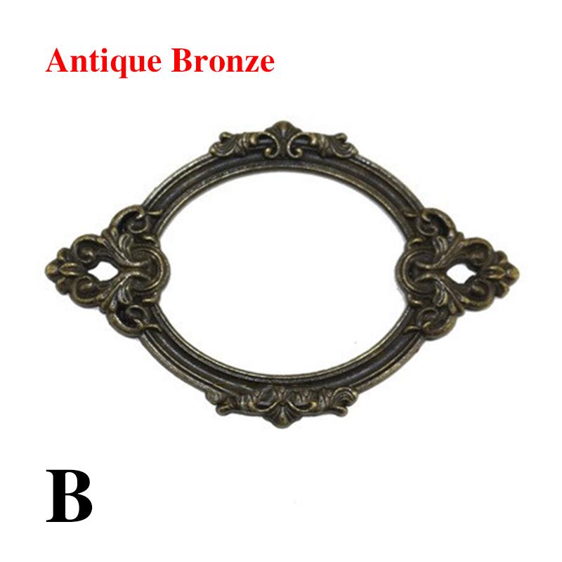 5PCs Name Card Label Frame Card Holder Antique Tags Label Holder Drawer Pull Cabinet File Vintage