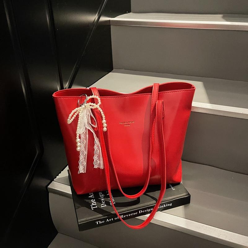 New Retro Versatile Shoulder Bag Large-capacity Tote Bag Women's Class Student Commuter Bag Casual Handbag