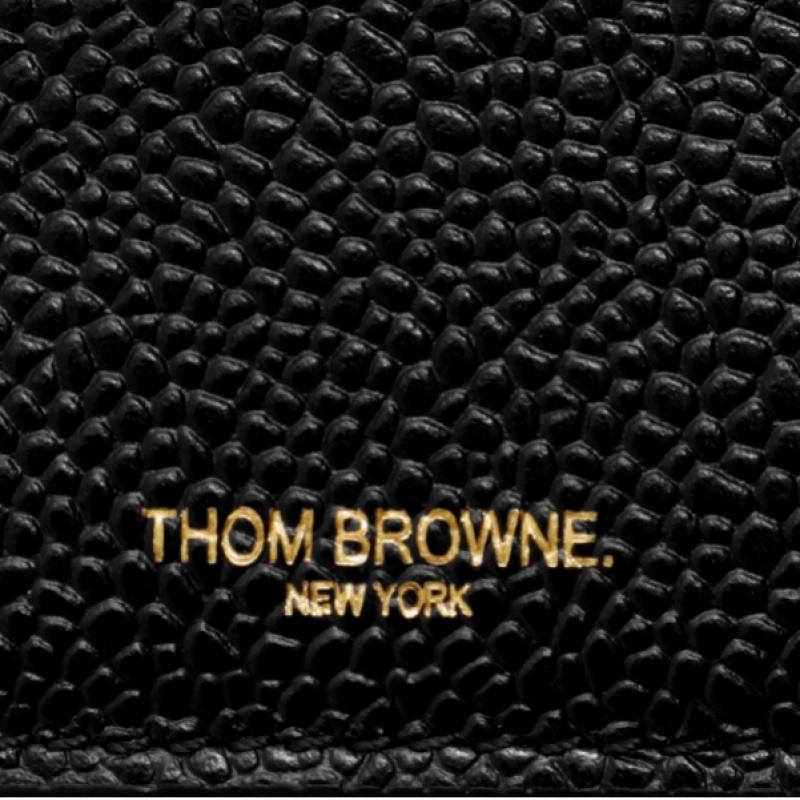 Thom Browne Pebble Grain Card Wallet Three Stripe Maw020l 00198 001