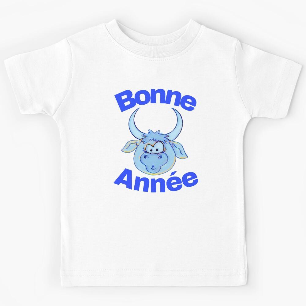 happy new year in French. bonne année.ox Kids T-Shirt 160