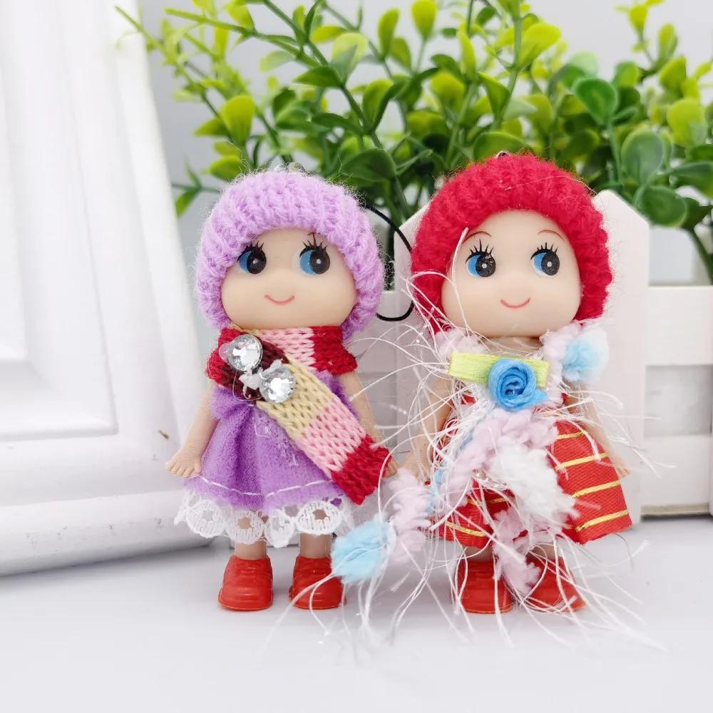 5 buc 8cm Pălărie Mini Jucării Păpușă Fată Clown Colorat Pandantiv Telefon Mobil Păpuși Cadou Nuntă Accesorii Păpușă Email poupée blythe