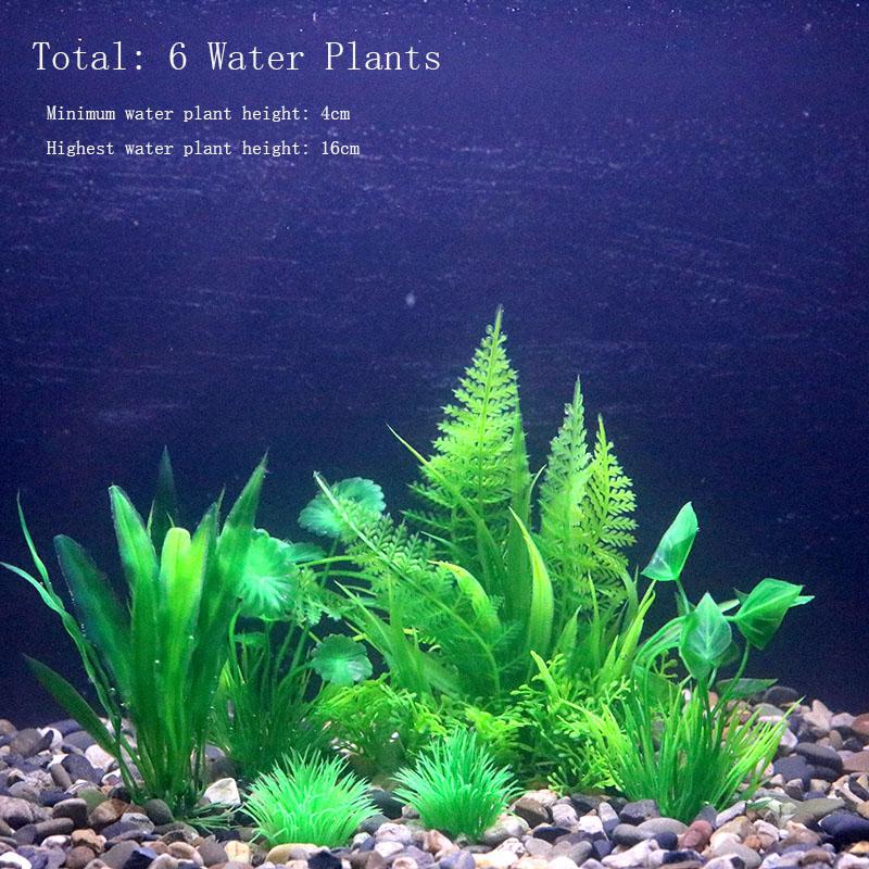 Künstliche Unterwasser-Pflanzen aus Kunststoff für Aquarien, Aquarien, gefälschte Sträucher, grünes Wasser, Gras, Betrachtungssimulation, Dekoration