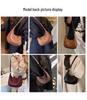 2025 Women's Versatile Woven Shoulder Bag - Fashionable Dumpling Style for Commuters