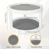 360 Rotating Cabinet Organizer Kitchen Bathroom Cosmetic Turntable Storage Tray Non-Slip Spice Round Rack Plates Desktop Storage