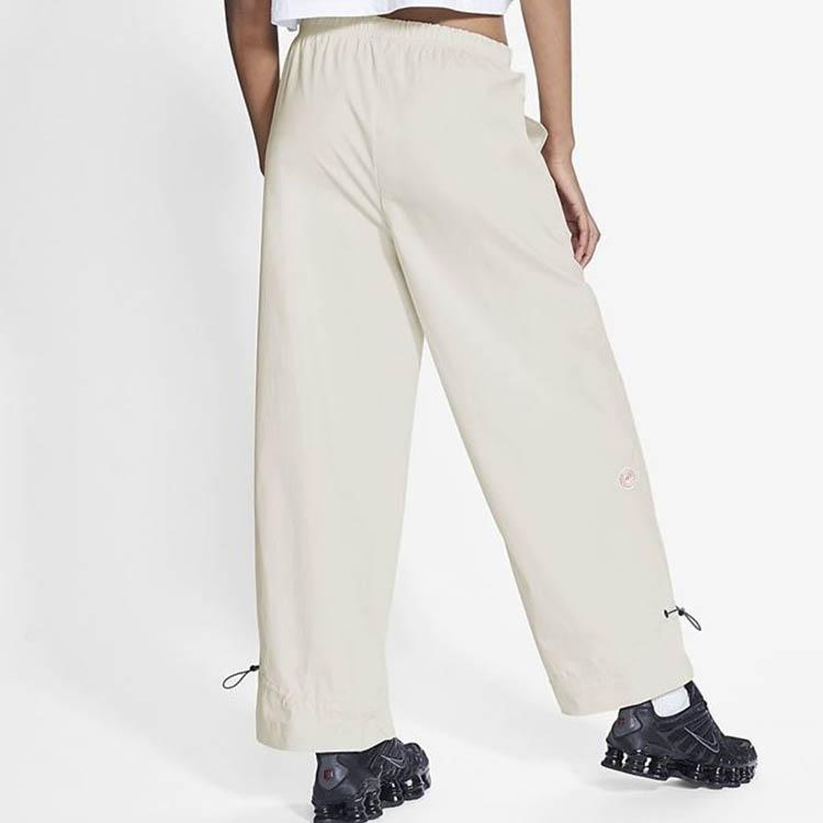 Nike Solid Woven Loose Fit Drawstring Cuffed Pants Spring Women Pants Gray DJ1077-072