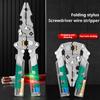 Foldable Wire Stripper, Pulley Design Multi-function Electrician Wire Splitter Wire Winding Pliers Crimping Pliers Hand Tool