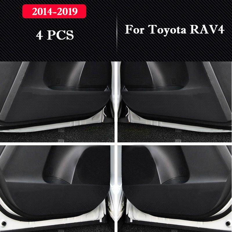 For Toyota RAV4 2014-2026 Car Door Anti Kick Pad Glove Box Protection Stickers Interior Accessories Scratch Resistant Film