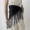 Style Bohème Mode Broderie Corset Large Ceinture Femmes Décontracté Décoratif Ceinture de Corsage à Lacets Foulard Triangulaire
