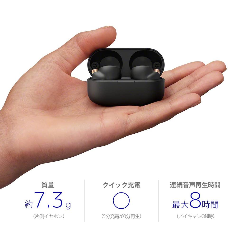 Sony Wireless Earphones Fully Amazon LDAC Audio Up To 8 Hours of Continuous Call IPX4 Water Wireless Charging 2021 360 Reality Audio Black