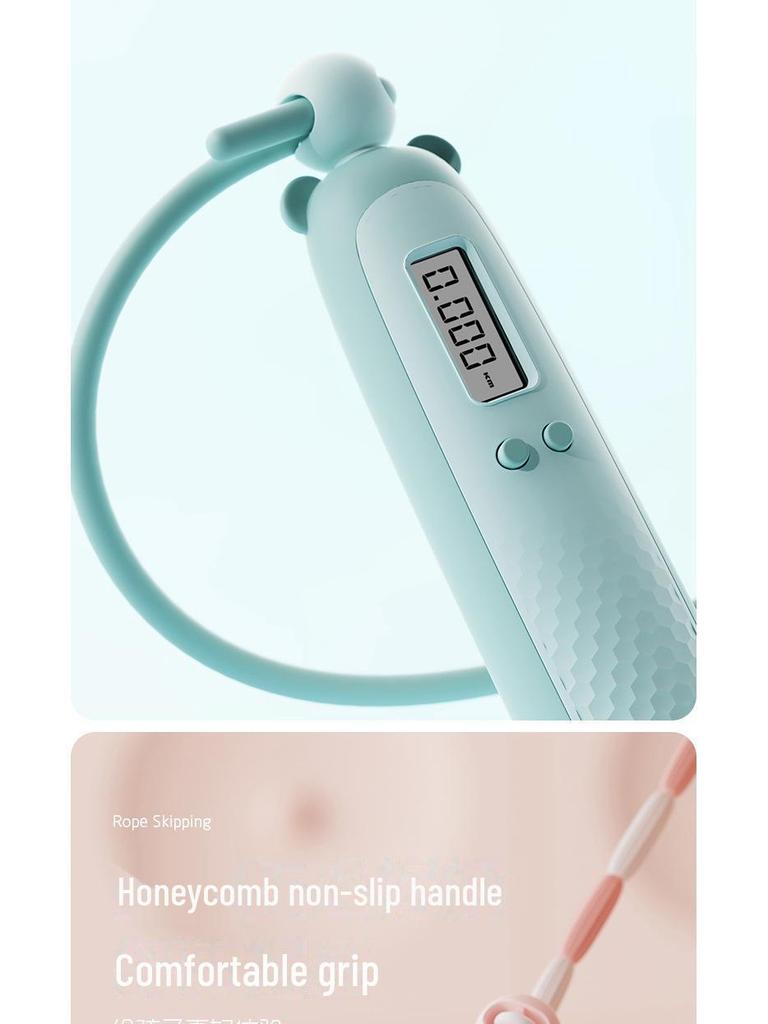 Nastavitelné kreslené bambusové švihadlo pro děti v mateřské a základní škole