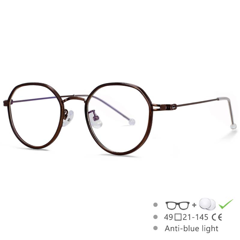 

53262 Ультралегкие круглые очки Anti Blue Ray для компьютера, оптические мужские и женские модные очки