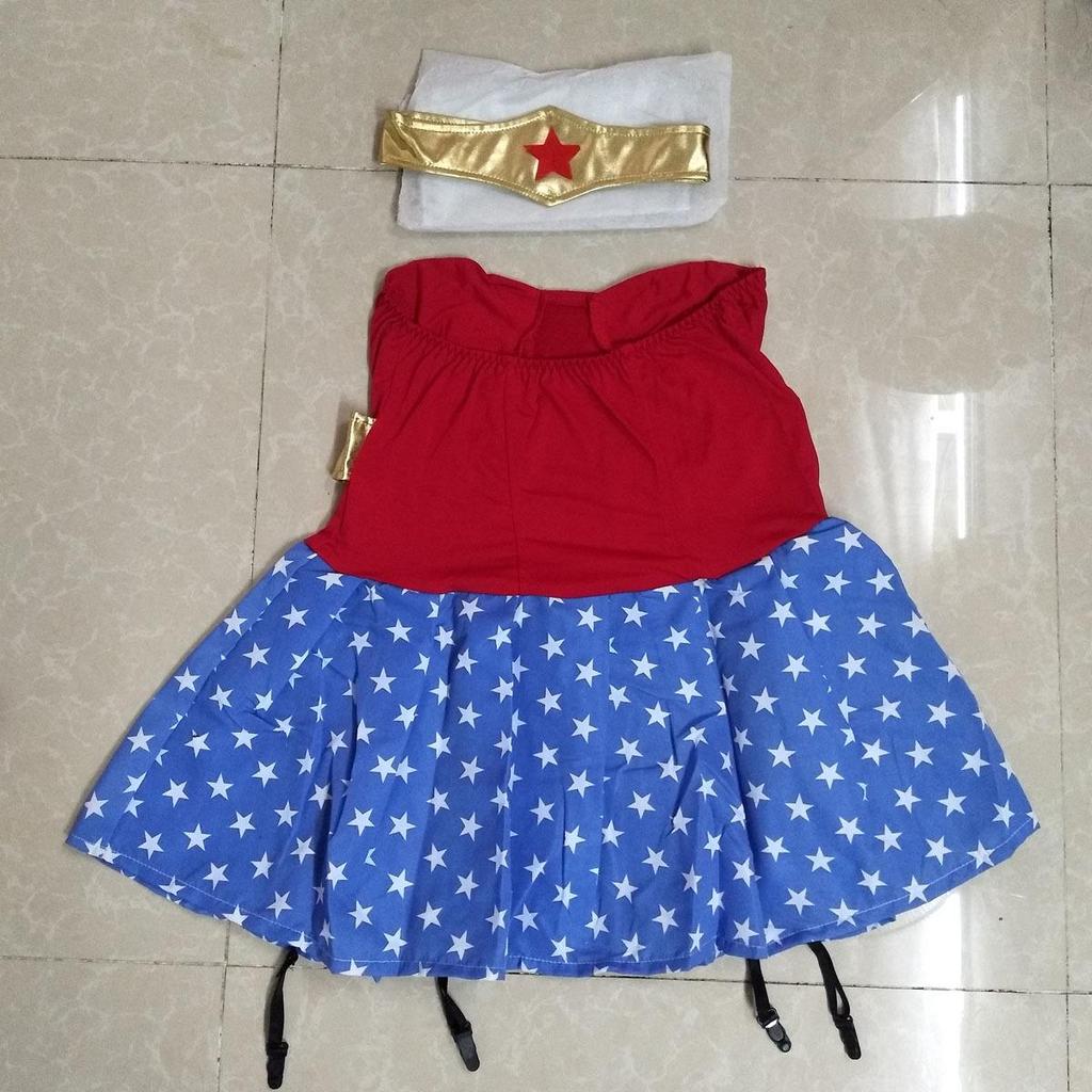 M-XL Cosplay Superhero Costume - Wonder Woman Halloween & Stage Outfit for Women