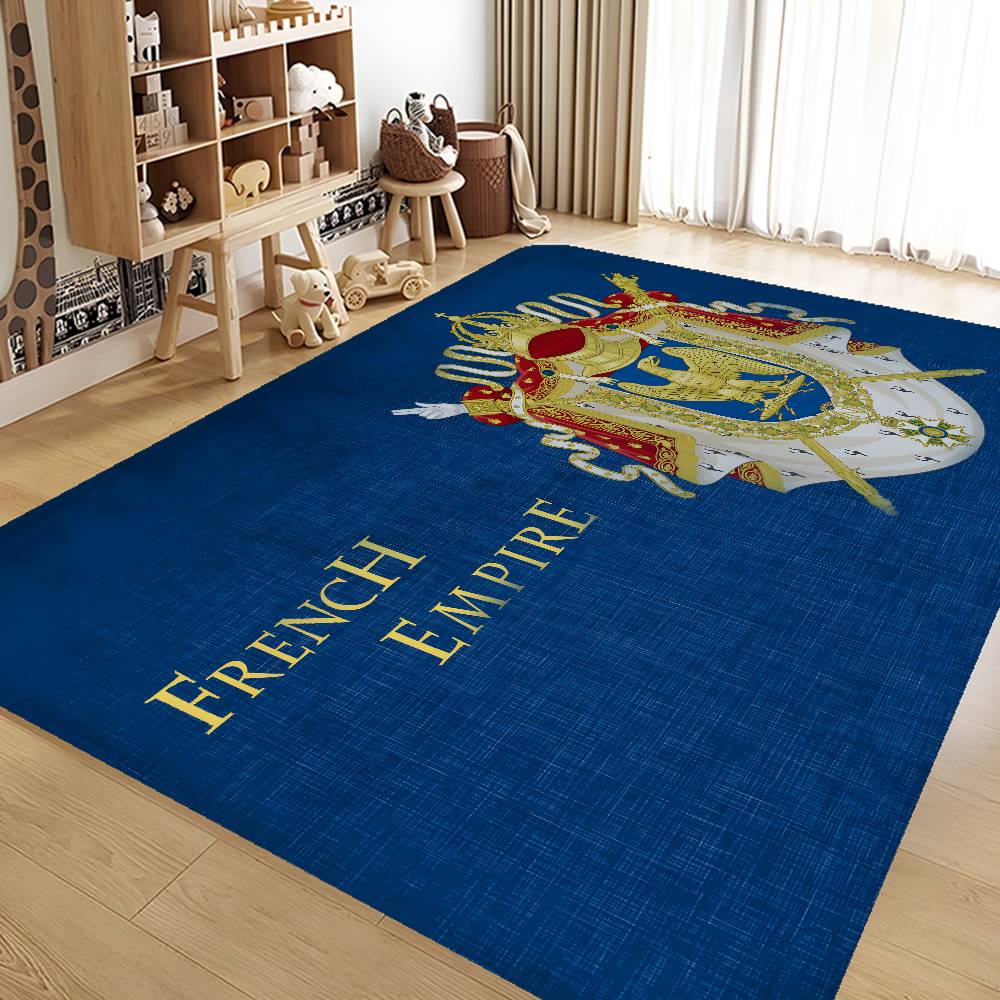 Napoleon Coat Of Arms Bathroom Mat Retro Multiple Choice Living Room Kitchen Rug Non-Slip Bedside Mats
