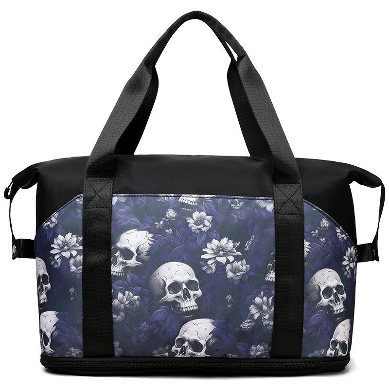 

Персонализированная Модная Дизайнерская Расширяемая Сумка для Путешествий, Дорожные Сумки с Рычажным Стилем, Отделения для Хранения Одежды, Багажные Сумки синий