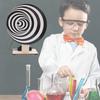 Kids Diy Optical Illusion Doodle Spinner School Learning Toy Customizable Wooden Material