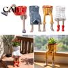 Fioriera Decorativa Seduta a Forma Umana in Resina, Fioriera Creativa con Gambe, Gambuta per Vaso Pianta Piccola da Interno, Succulente e Piante da Casa