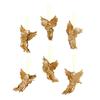 6pcs with Hanging Rope Christmas Angel Pendant Electroplated Christmas Angels Figurine  New Year