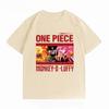 Unisexs Clothing New 100 Cotton Breathable Summer Tshirt One Piece Luffy Doflamingo Print Casual Streetwear Unisexs Tops