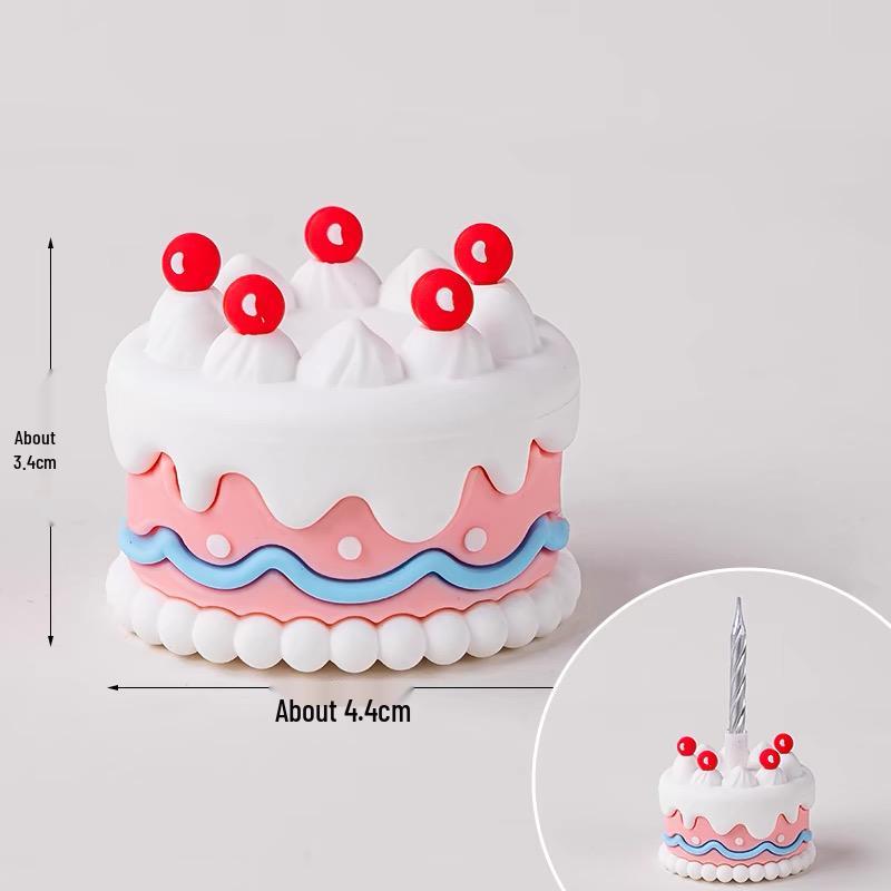 3D Weiche Gummi Mini Cupcake Dekoration Ornamente für Kindergeburtstagsverkleidung