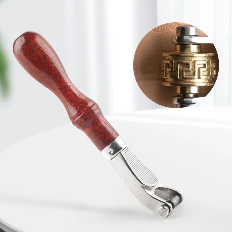 Craftsmanship Wood Handle Leather Press Wheel for Artistics Creation Comfortable Control and Long Time Use