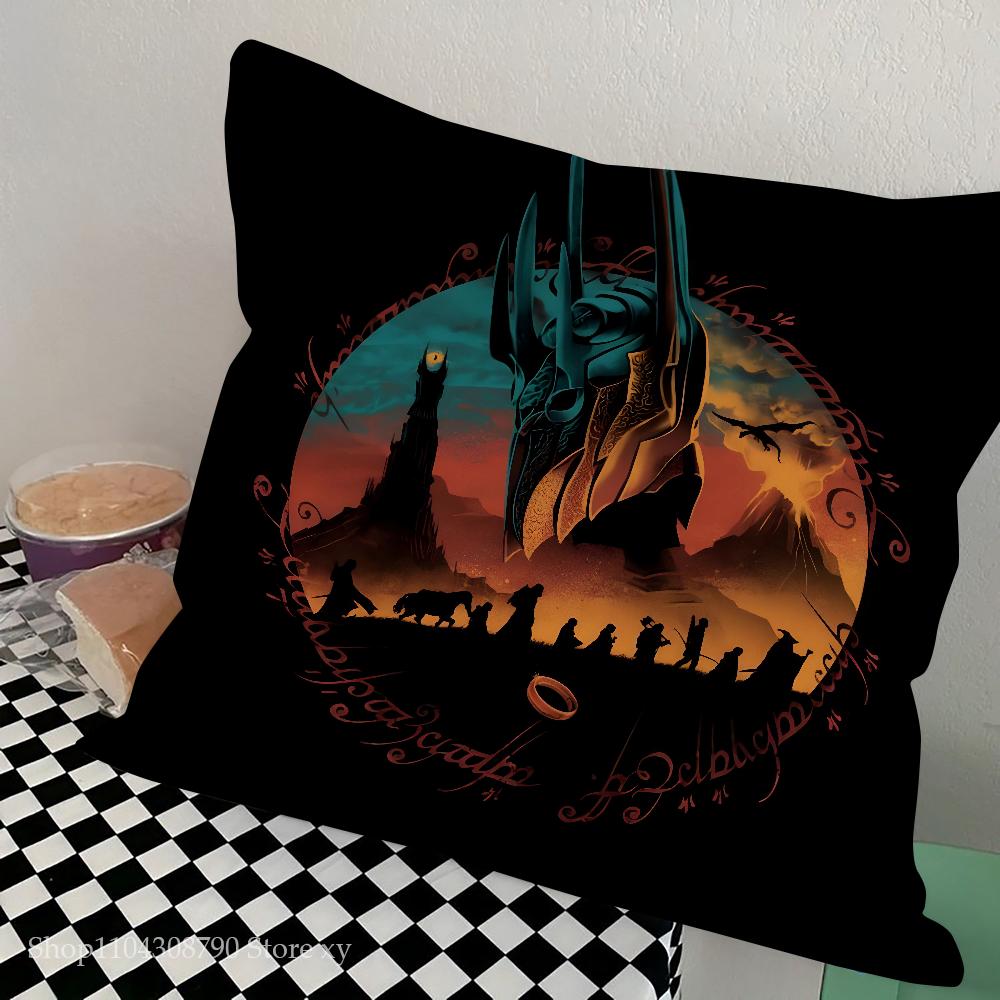 The L-Lord Of The R-Rings Pillow Case Square Pillow Bedroom Sofa Leisure Comfort Cushion Car Living Room Home Decoration