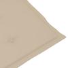 Garden Chairs 6 pcs with Beige Cushions Solid Teak Wood