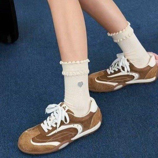 Retro German training shoes women's 2025 new autumn flat-bottomed versatile casual board shoes soft-soled women's shoes Forrest Gump sports shoes