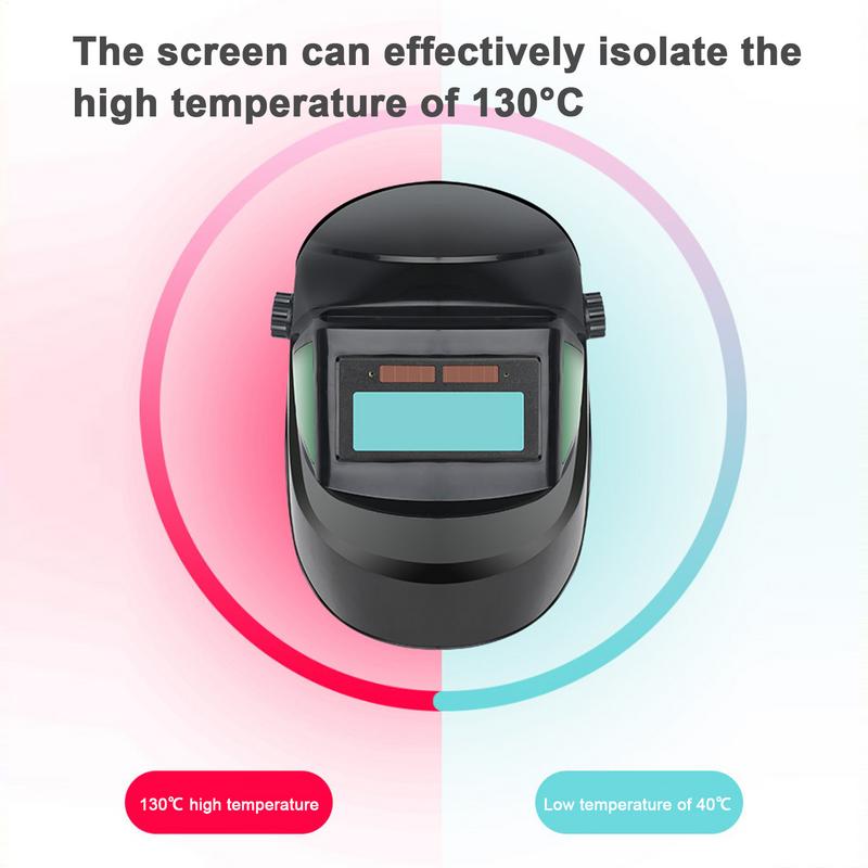 Welding Helmet Headgear Auto Darkening Iron Worker Welding Helmet 180 Degree Turn Over Eyes Protection Hood For Safe Working For