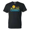 Florida Groovy Sunset - Landscape Vacation Home State T Shirt - Black
