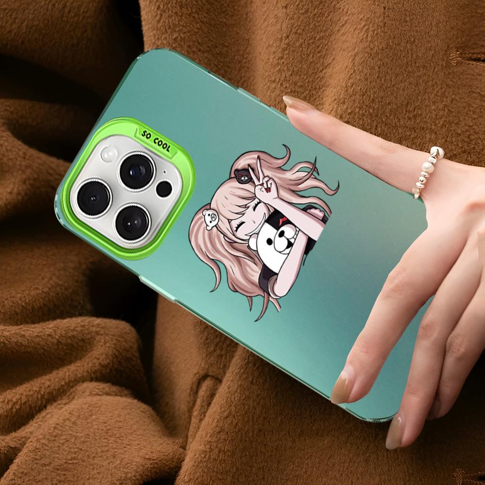 Danganronpa Junko Enoshima Monokuma Phone Case For IPhone 16 15 14 13 12 11 Pro Max X XR XSMAX 8 Matte Shockproof Back Cover