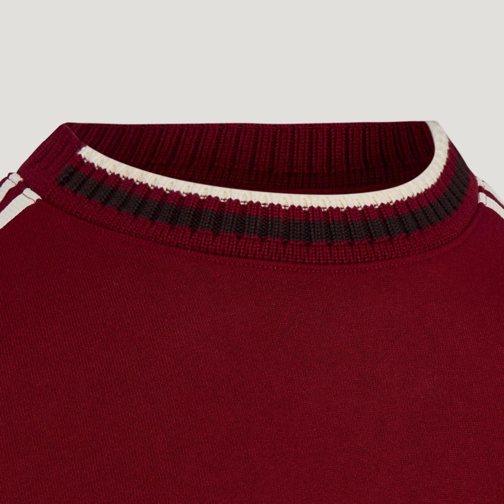 adidas Originals Crafted Crewneck Sweatshirt 'Collegiate Burgundy' KU1423