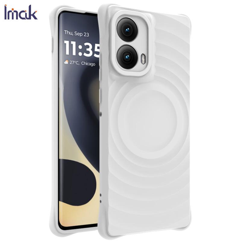 

Для Moto Edge 2024 5G чехол для телефона IMAK UC-6 матовый мягкий чехол Moto Edge 2024 5G белый