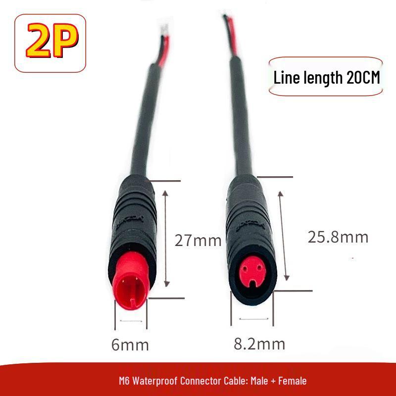 

M6 2P3P4P5P6P Dashcam Sensor Docking Cable – Waterproof Connection
