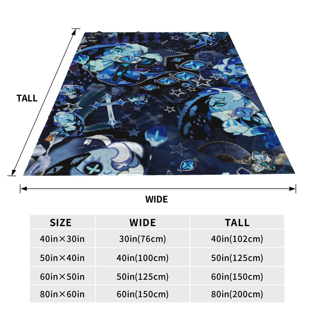 Shadow Milk Coolie cookie run kingdomed Game Blanket Super Soft Warm  Throw Blankets for Couch 50x60 Inch Multi-size Bedspread