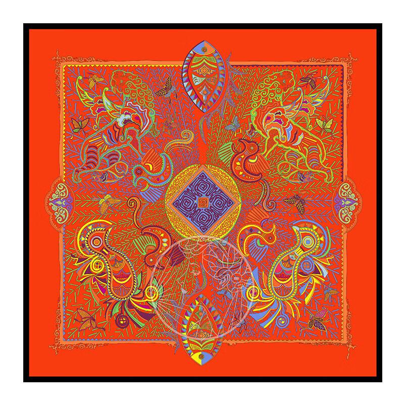 Aurora Dawn Whisper 100% Mulberry Silkeskjerf