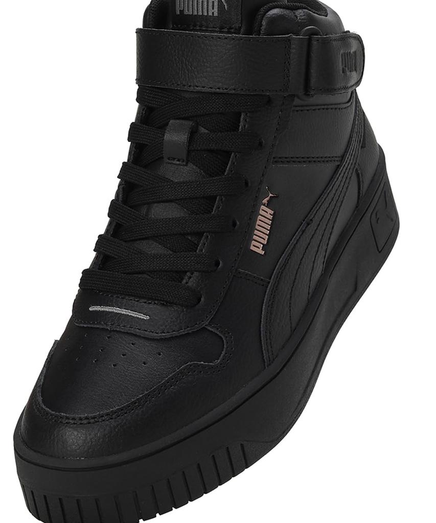 Puma Carina Street Mid Sneakers Puma Size (392337), Women's, Black/Puma Black/Rose Gold, 23.5cm