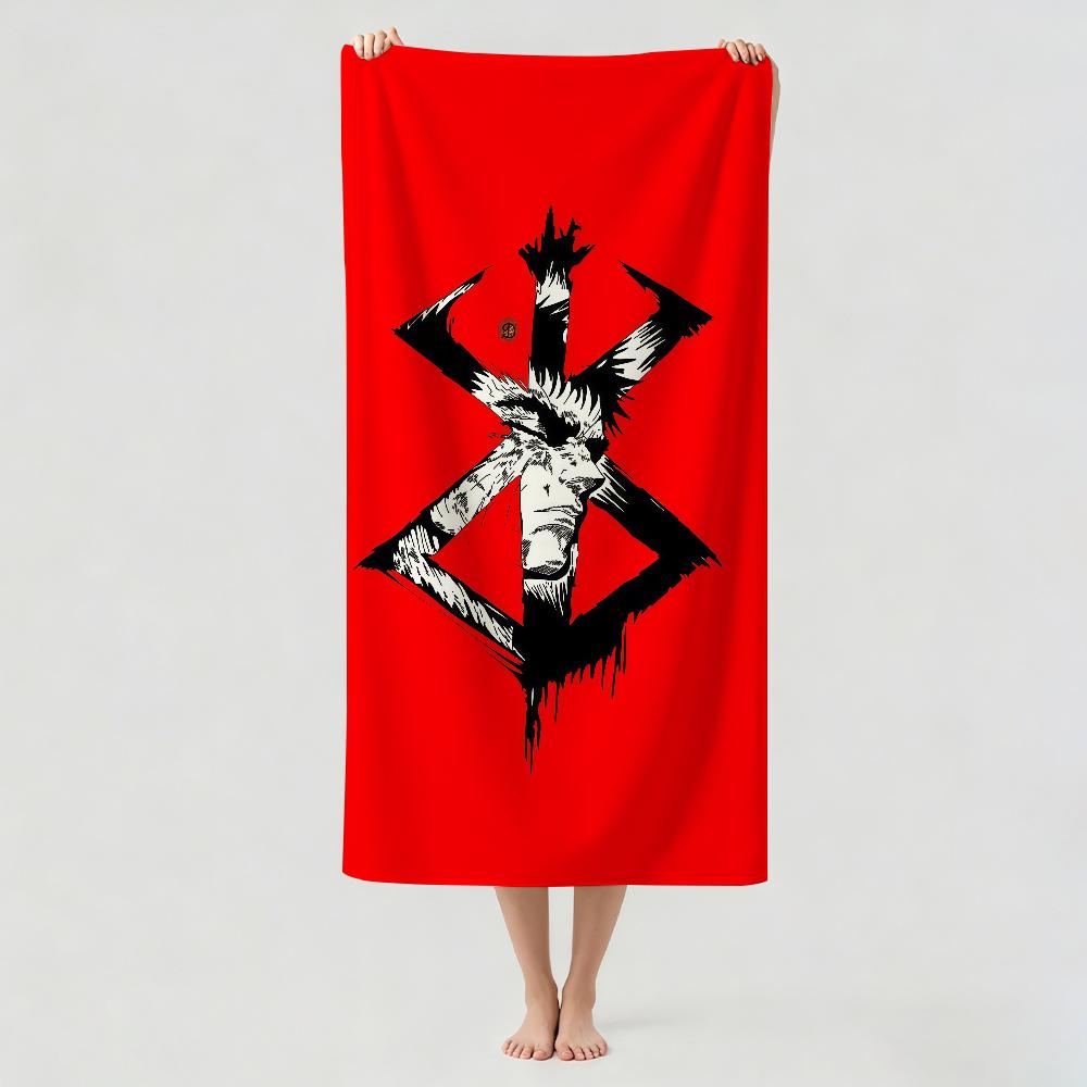 Abenteuer-Anime B-Berserk Handtuch Trocknen Badetuch Anwendbar Für Leichtes Schwimmen Camping Yoga Strand Aus