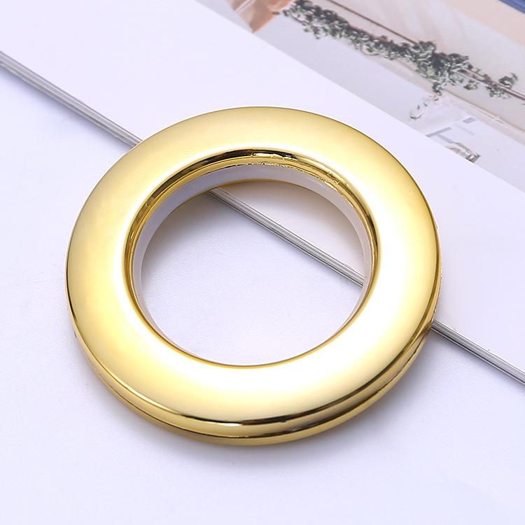 50Pcs Curtain Grommet Top Eyelet Rings Curtain Eyelet Metal Ring Low Noise Roman Rod Ring DIY Home Curtain Accessories