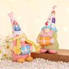 Cross New Faceless Gnome Rudolph Valentine's Birthday Doll Window Display Ornament.