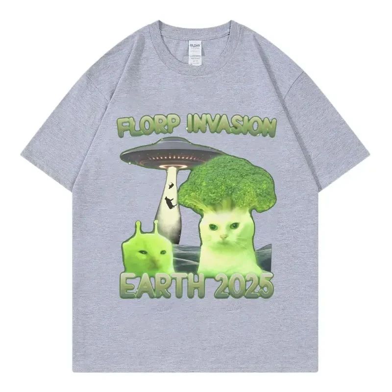 Men's Funny Cock Pattern Print Short Sleeve Summer Casual Versatile Street Atmosphere T-shirt Cool Breathable Oversized Top